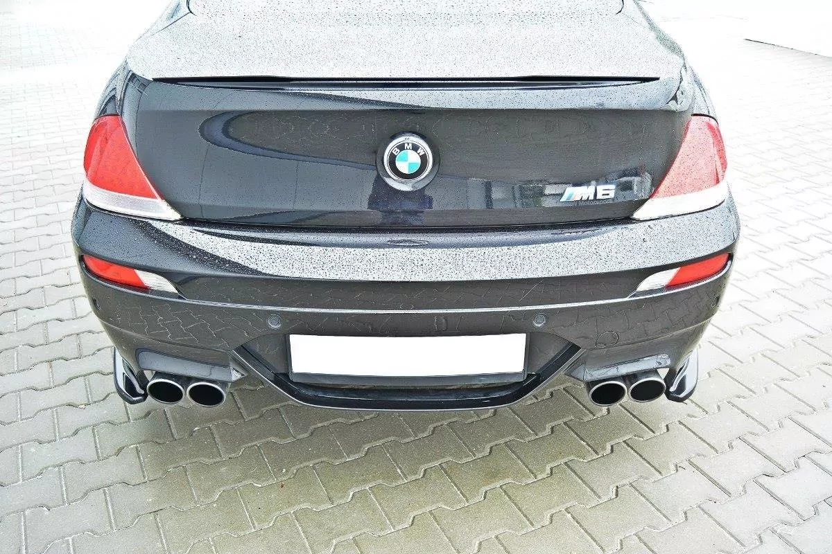 Heck Ansatz Flaps Diffusor Passend Für Diffusor Passend Für BMW M6 E63 Schwarz Hochglanz Schwarz Hochglanz