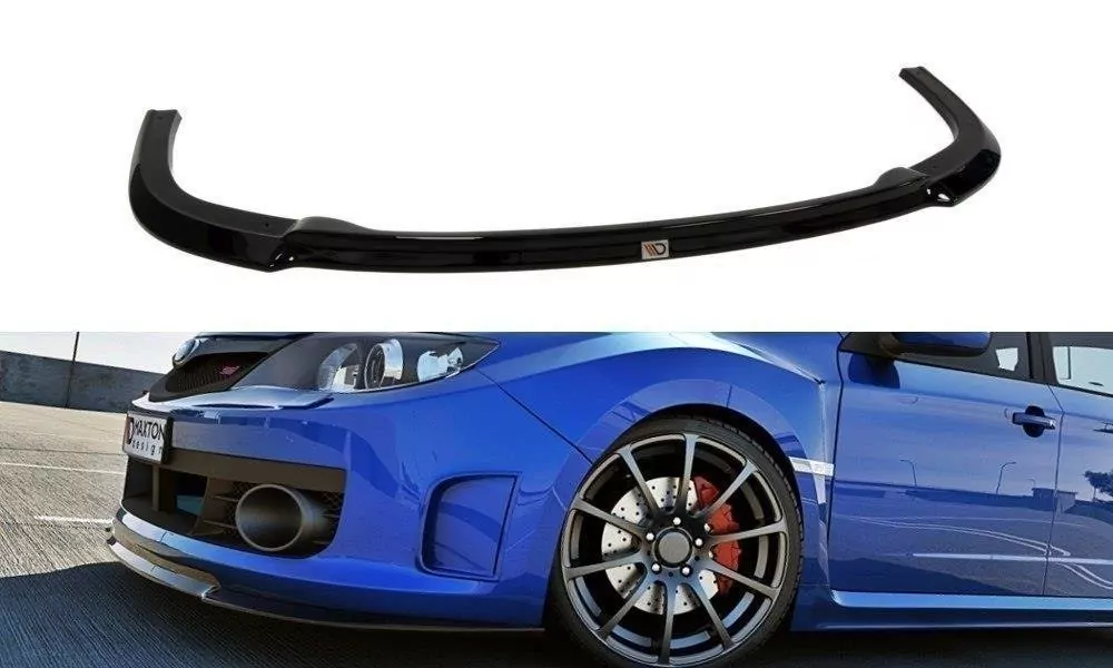 Front Ansatz Passend Für V.1 Passend Für Subaru Impreza WRX STI 2009-2011 Schwarz Hochglanz Schwarz Hochglanz