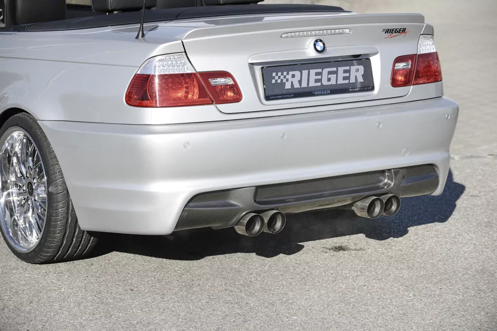 Rieger Heckschürze für BMW 3er E46 | Lim. 02.98-12.01 (bis Facelift) ohne Heckeinsatz