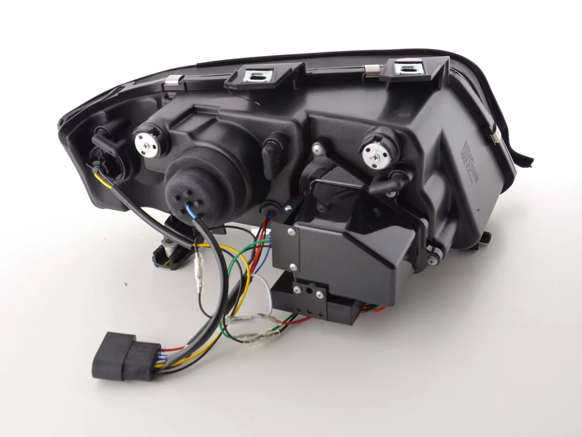 Scheinwerfer Set Daylight LED Tagfahrlicht Audi A6 4B Bj. 01-03 schwarz