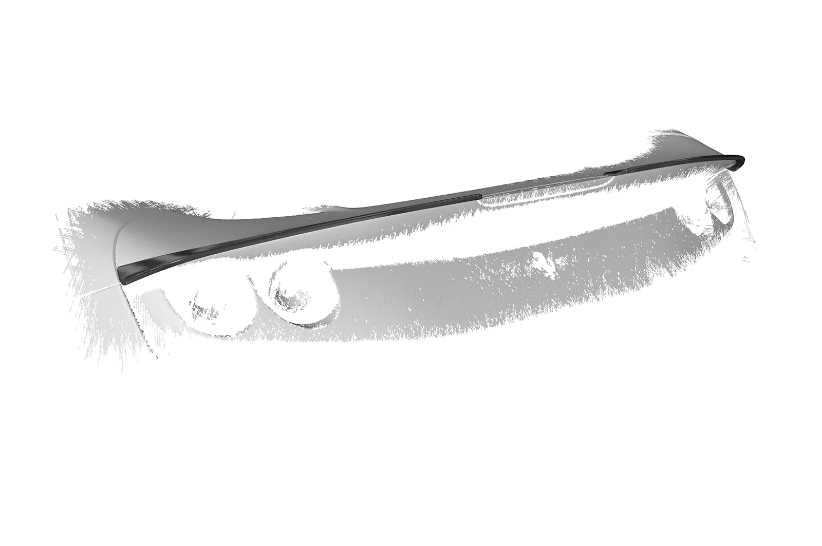 Heckflügel mit ABE für Ferrari F8 Tributo / Spider HF908 Schwarz Strukturiert