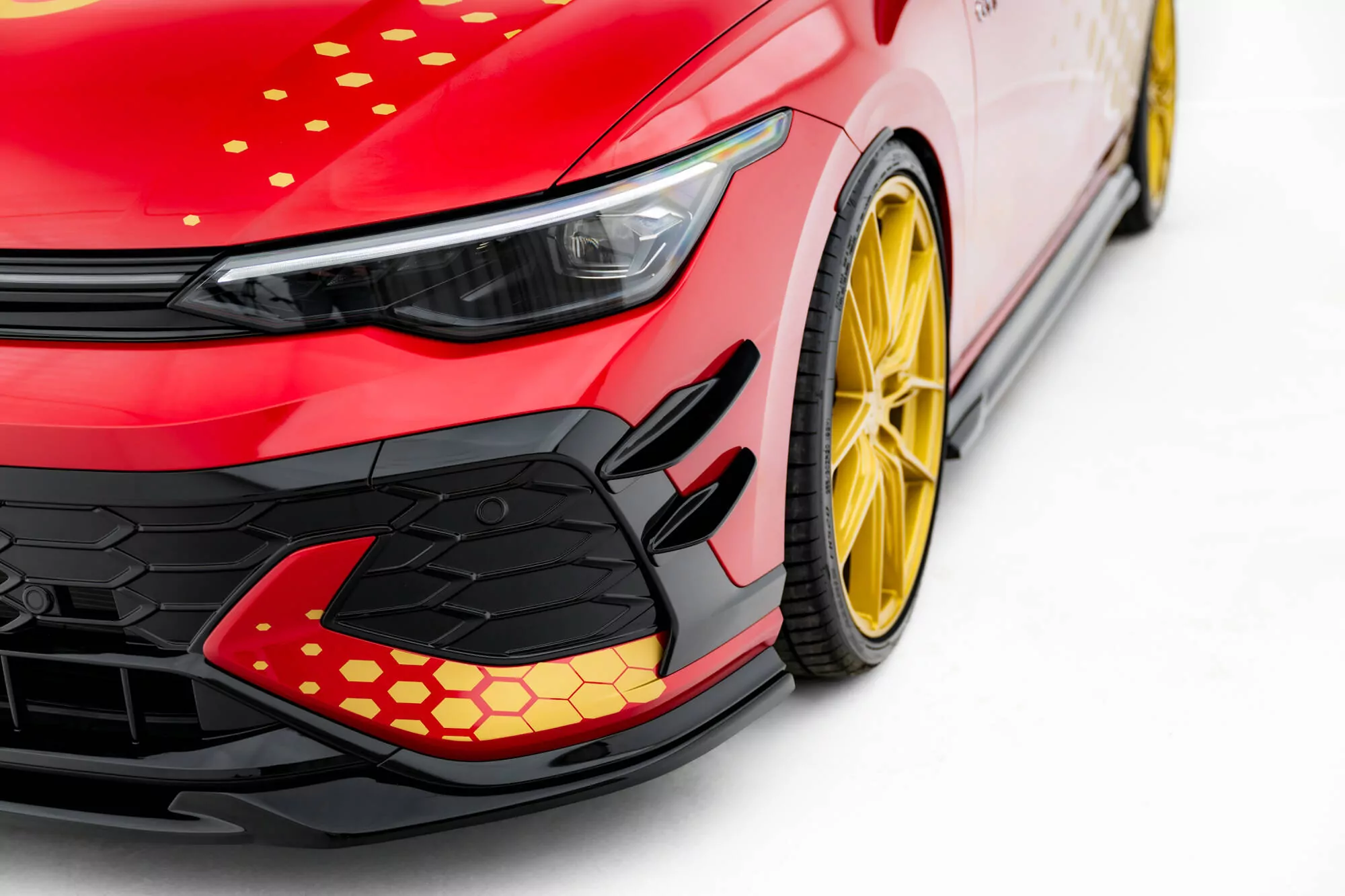 Stoßstangenflügel Vorne (Canards) Volkswagen Golf GTI Clubsport Mk8 Facelift