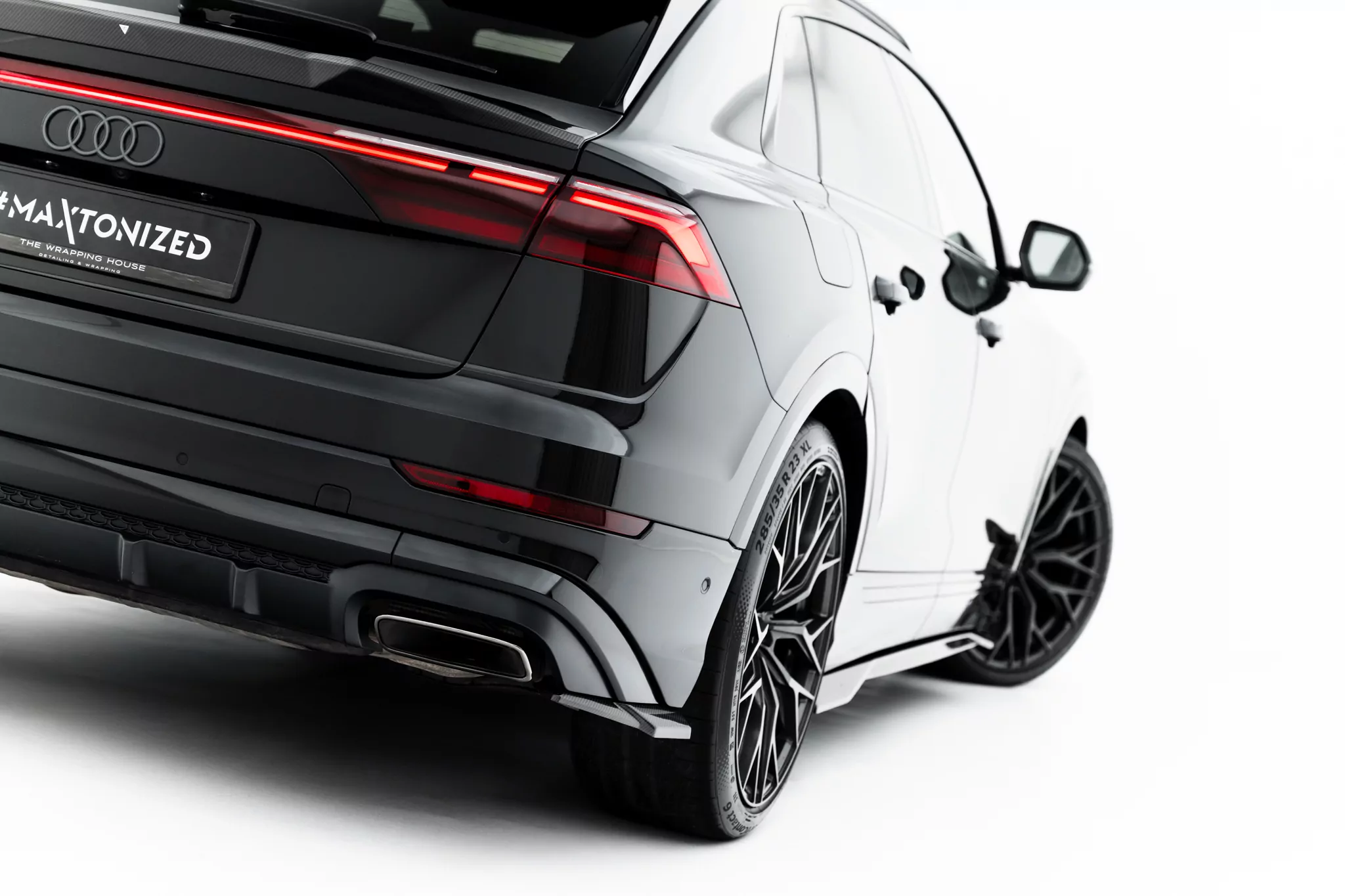 Prepreg Carbon Fiber Heck Ansatz Flaps Diffusor Für Audi Q8 S-Line Mk1 Facelift