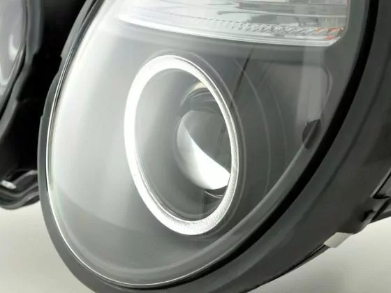 Scheinwerfer Set Mercedes E-Klasse Typ W210 Bj. 95-98 schwarz für Rechtslenker