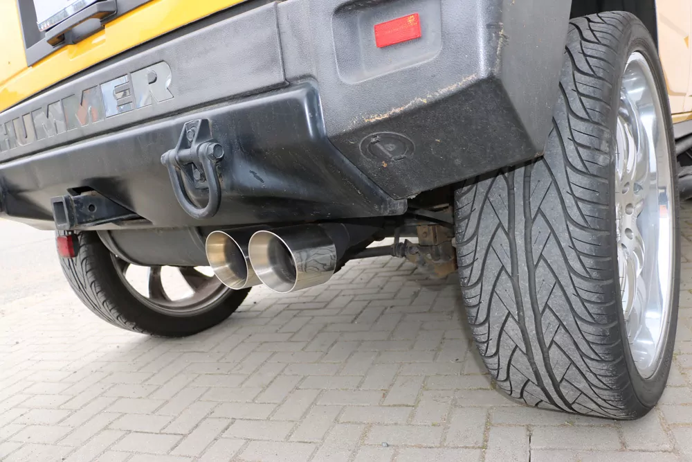 Hummer H2 Nur Endrohre 2x114 Typ 25 für einseitig