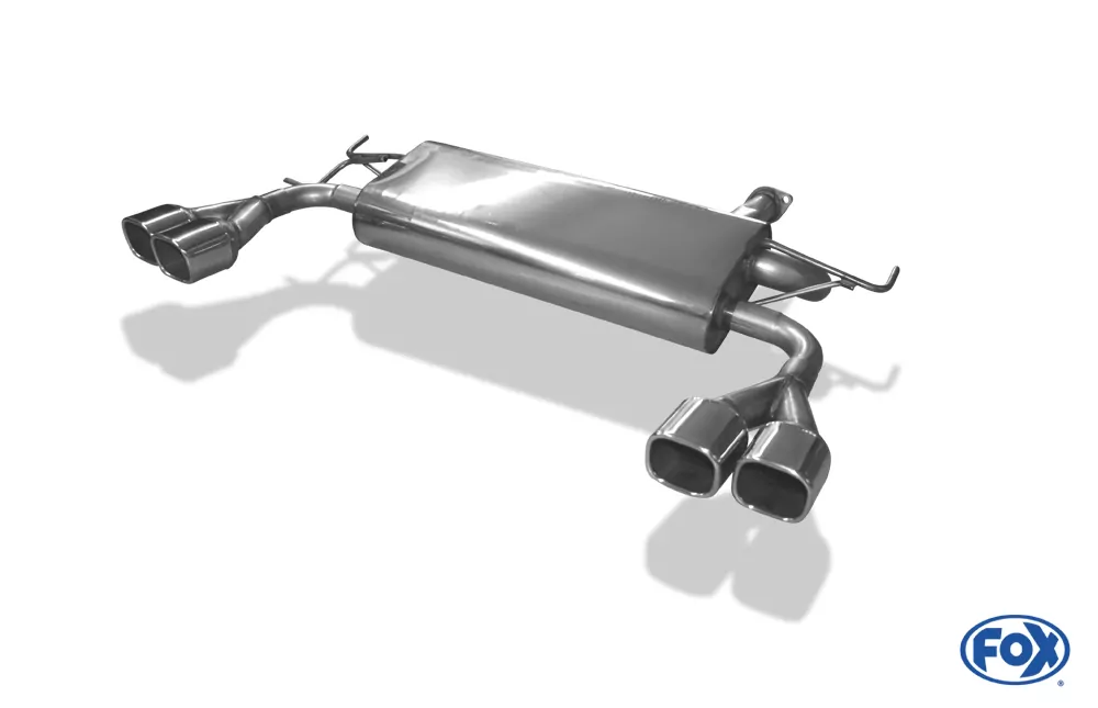 Hyundai Tucson Allrad 2,7l - JM  Endschalldämpfer quer Ausgang rechts/links - 2x88x79 Typ 70 rechts/links