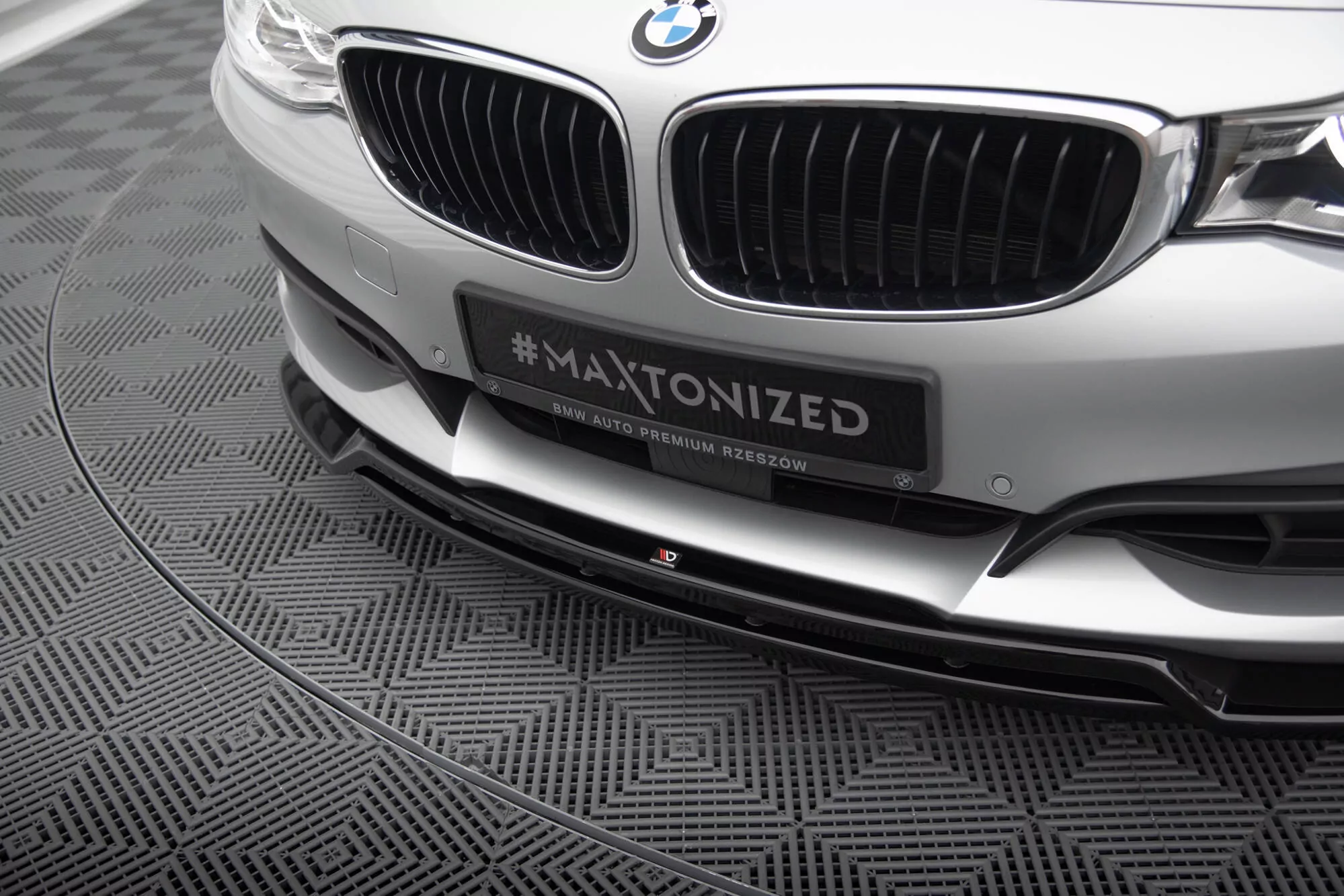 Front Ansatz Für BMW 3er GT F34 Schwarz Hochglanz