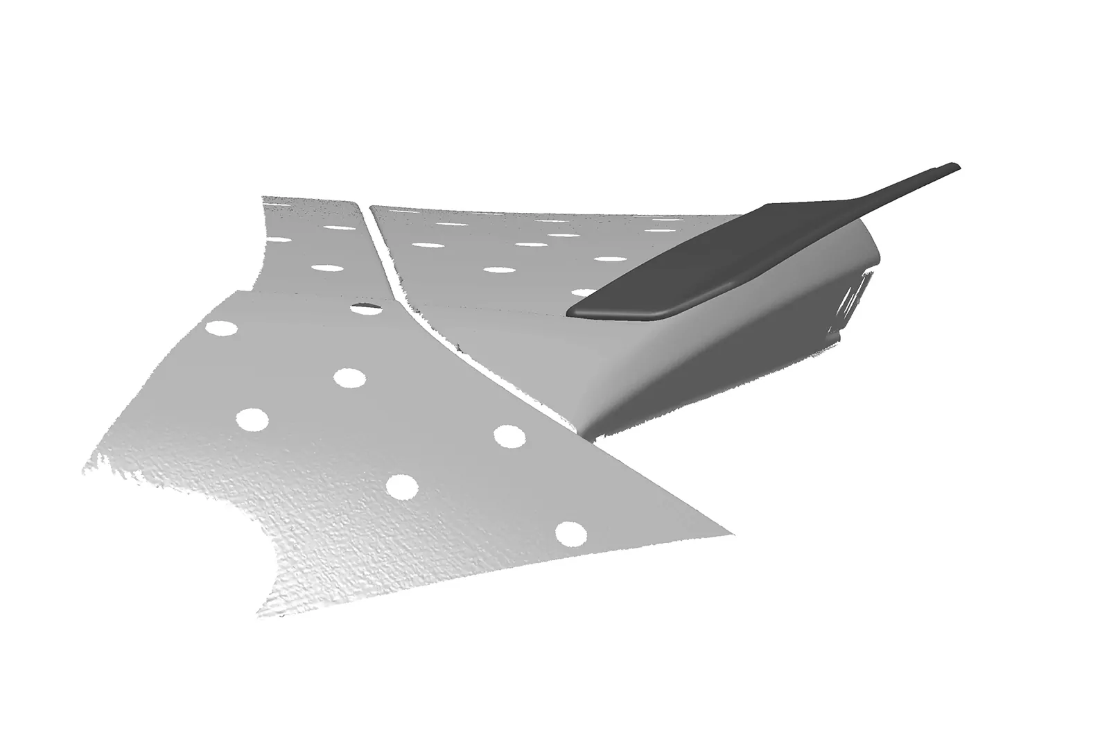 Heckflügel mit ABE für Seat Leon III (Typ 5F) HF632 Strukturiert (schwarz matt)