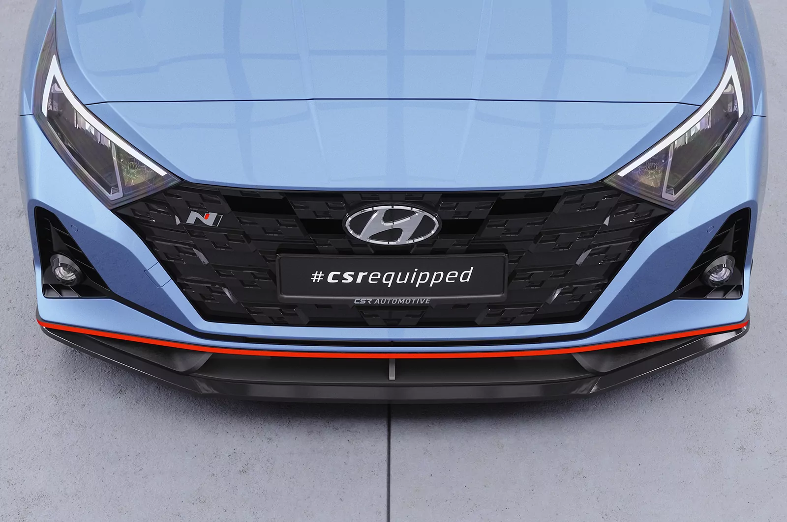 Cup-Spoilerlippe mit ABE für Hyundai I20 (BC3) N, N Performance und N-Line CSL588 Schwarz Strukturiert