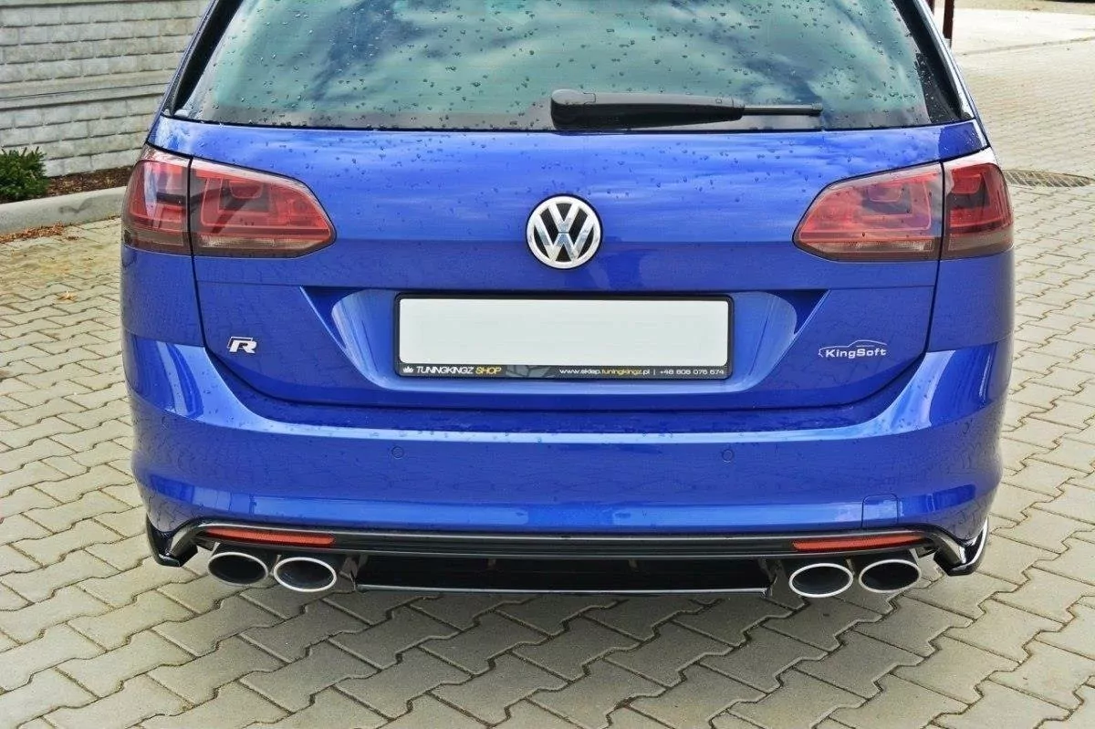 Mittlerer Diffusor Heck Ansatz Passend Für Passend Für VW GOLF 7 R VARIANT  Schwarz Hochglanz Schwarz Hochglanz