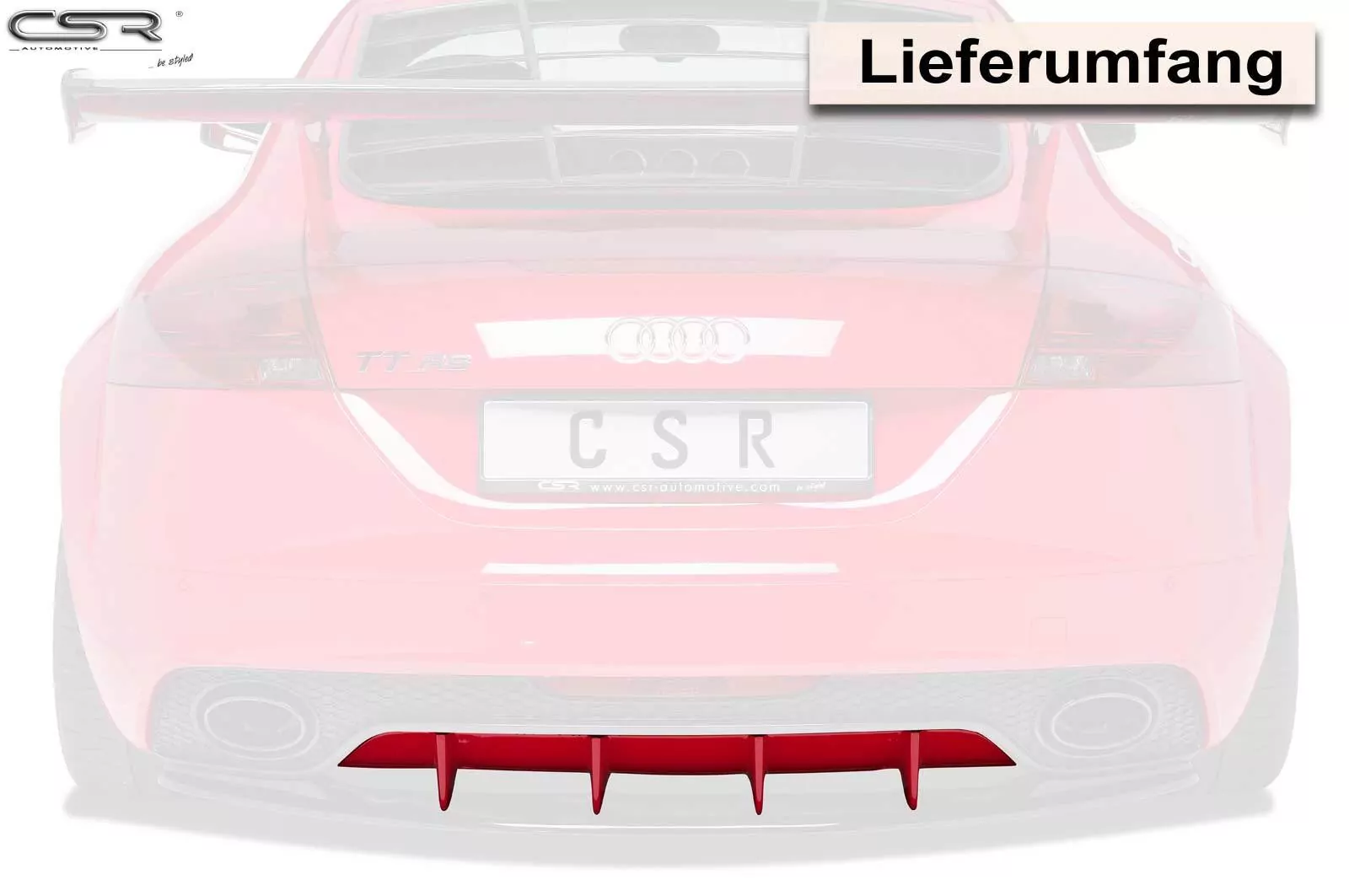 Heckansatz für Audi TT RS 8J HA197