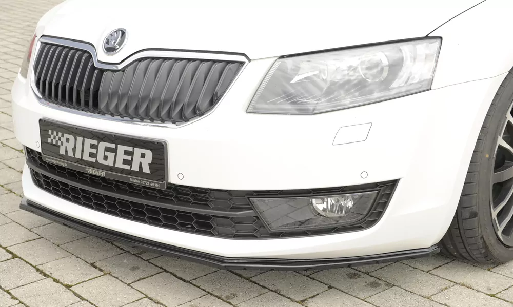 Rieger Spoilerschwert für Skoda Octavia (5E) | Lim. 02.13-01.17 (bis Facelift) für orig. Frontschürze