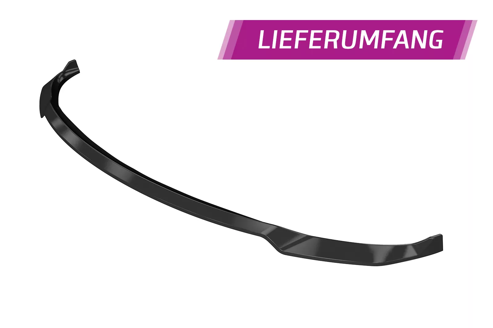 Cup-Spoilerlippe mit ABE für Tesla Model 3 CSL701 Schwarz Strukturiert