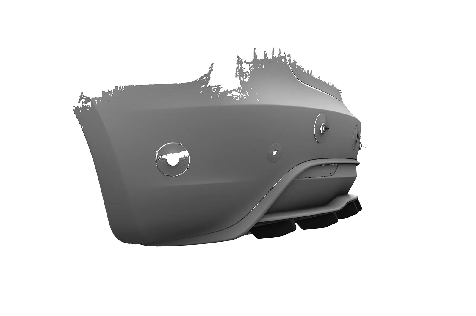 Heckansatz für Tesla Model 3 HA496 Schwarz Strukturiert