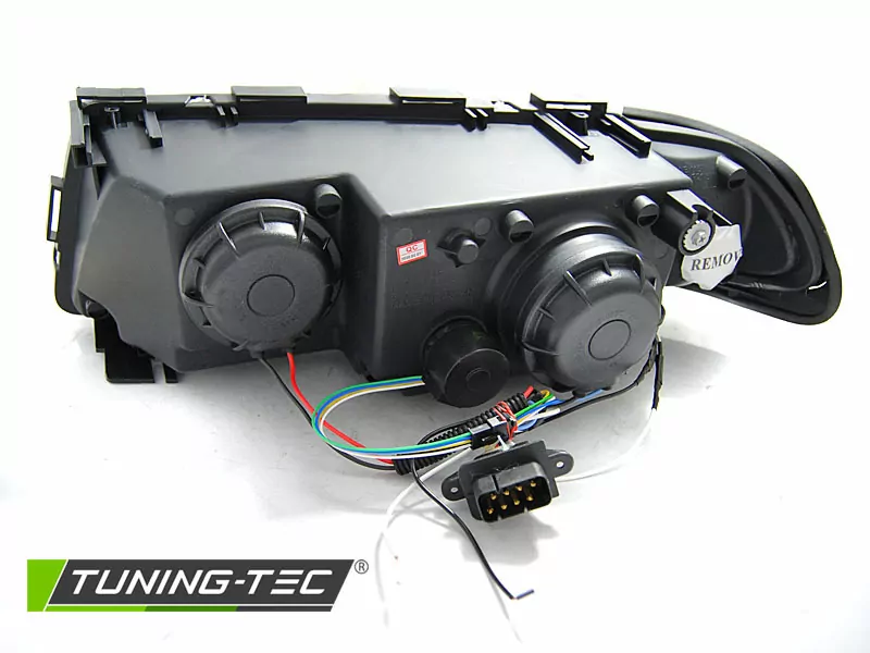 HEADLIGHTS ANGEL EYES LED 3D BLACK fits BMW E38 94-01