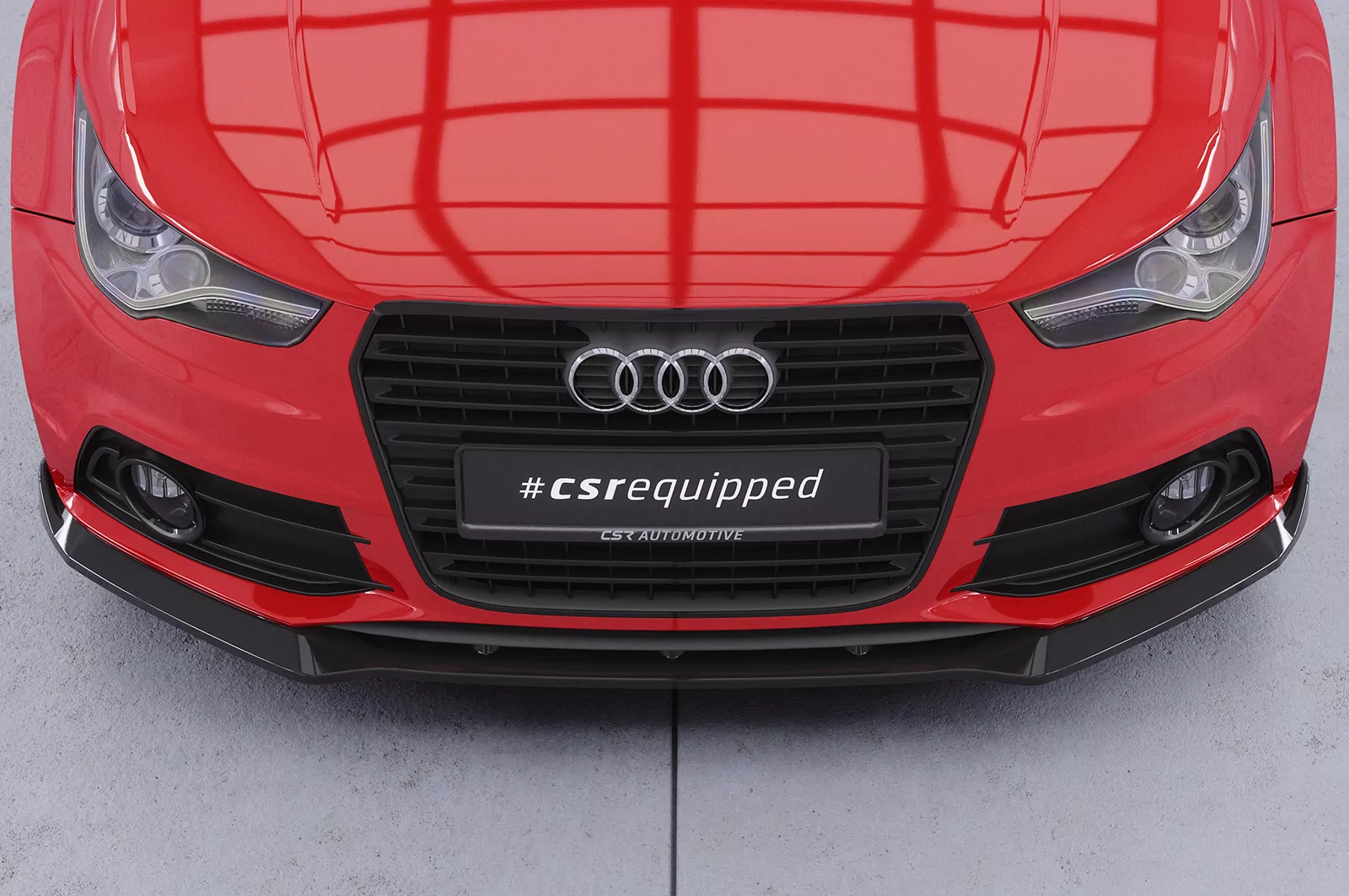 Cup-Spoilerlippe mit ABE für Audi A1 (8X) S-Line CSL773 Schwarz Strukturiert