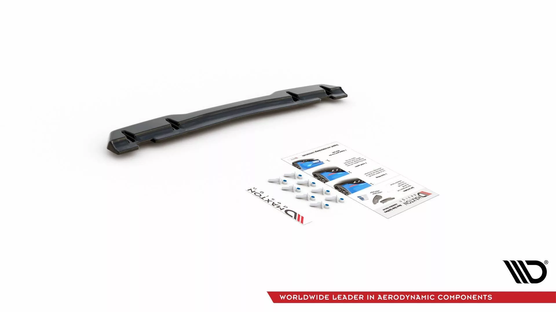 Mittlerer Diffusor Heck Ansatz Für Toyota GR Yaris Mk4 Schwarz Hochglanz