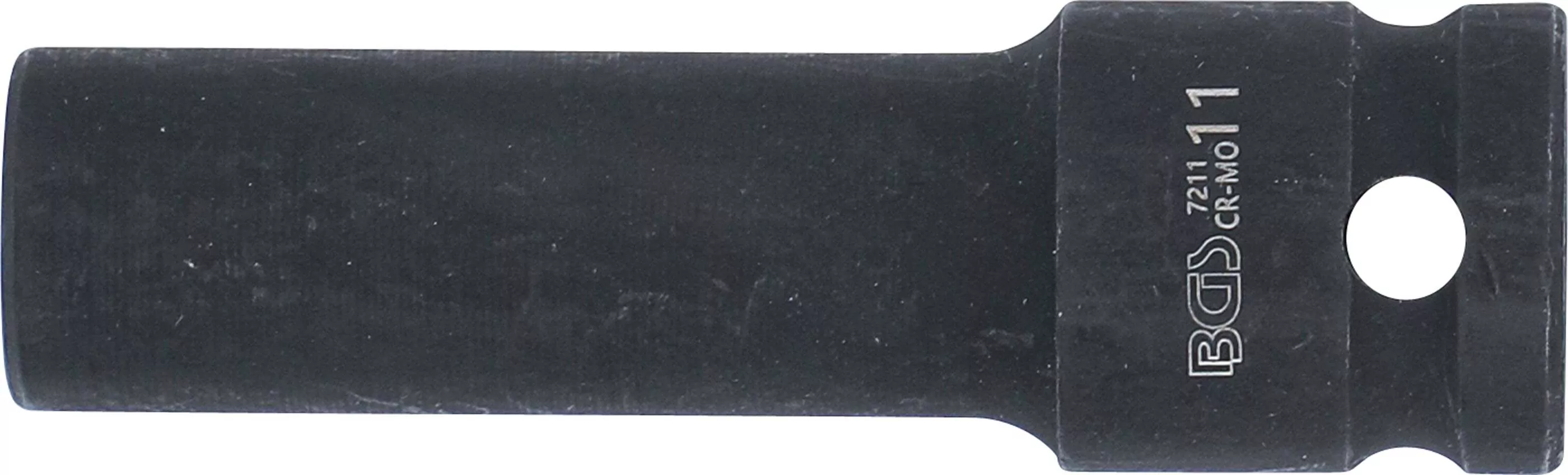 Kraft-Steckschlüssel-Einsatz Sechskant, tief | Antrieb Innenvierkant 12,5 mm (1/2") | SW 11 mm