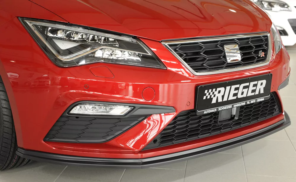 Rieger Spoilerschwert für Seat Leon Cupra (5F) | 5-tür. 01.17- (ab Facelift) für orig. FR-/ Cupra-Frontschürze