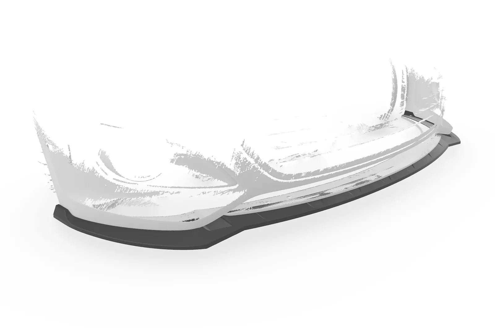 Cup-Spoilerlippe mit ABE für Hyundai Veloster MK1 Turbo CSL719 Schwarz Strukturiert