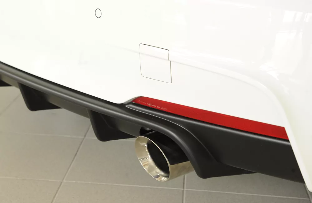 Rieger Heckeinsatz für BMW 3er F30  (3L) | Lim. 07.15- (ab Facelift) LCI nur für M-Paket-Heckschürze