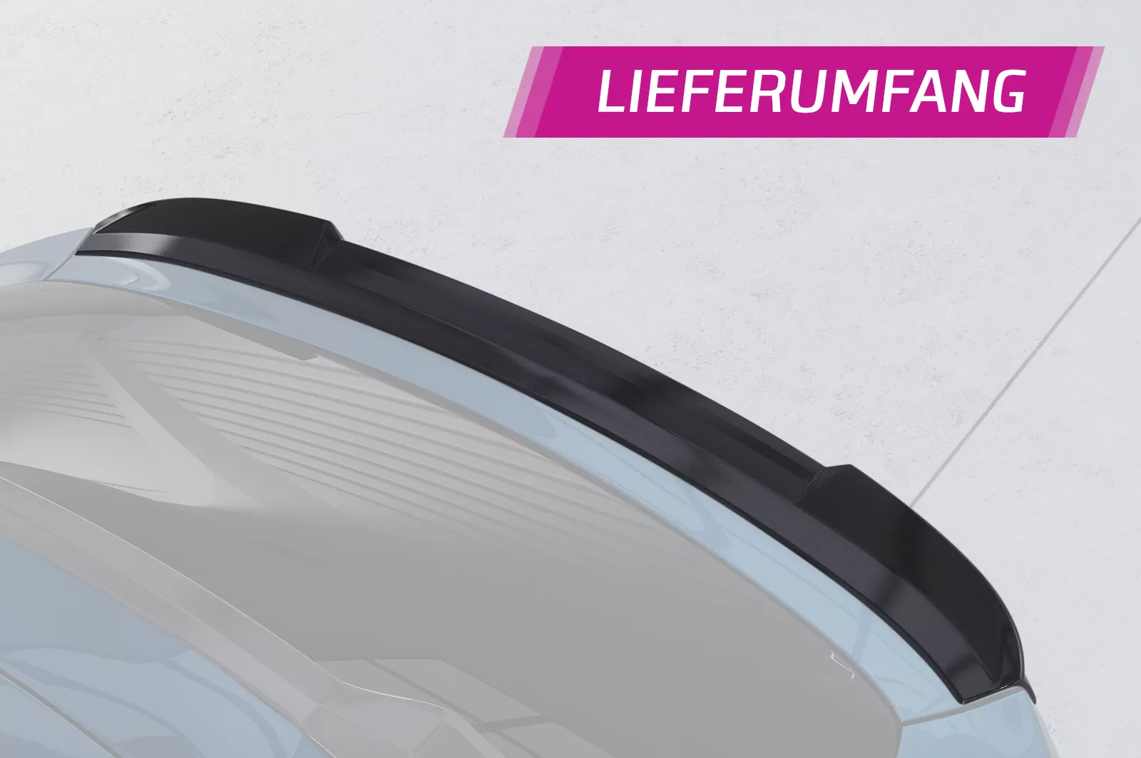 Heckflügel mit ABE für BMW X4 G02 HF932 Schwarz Strukturiert