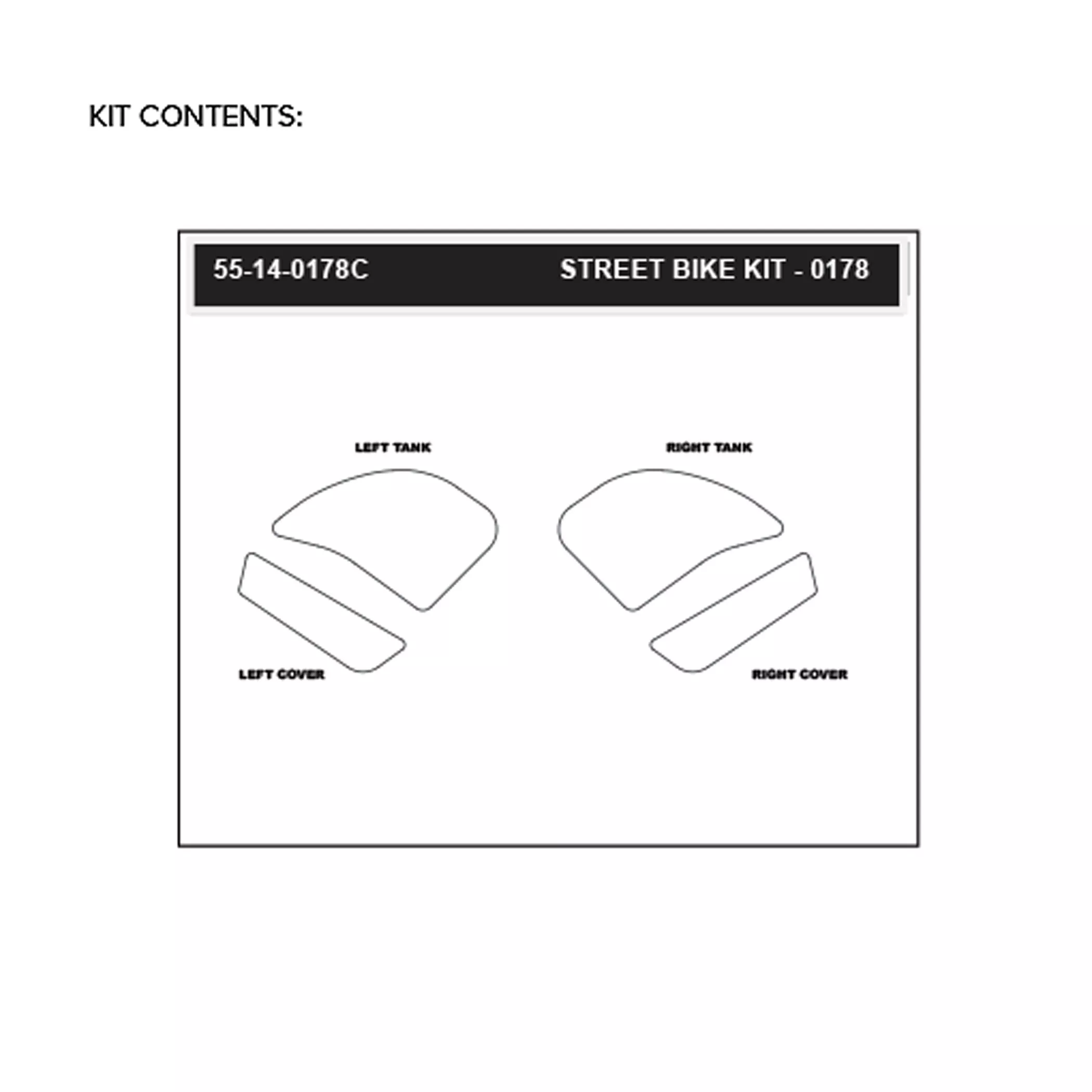 Stompgrip Traction Pad Icon für Kawasaki Z1000 SX / SE 20-22 Hybrid