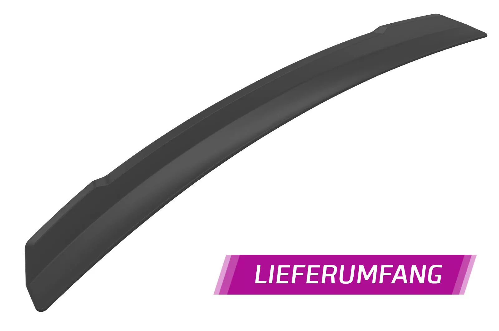 Heckflügel mit ABE für Audi R8 (4S) Spyder Lackierfreundlich (schwarz matt)