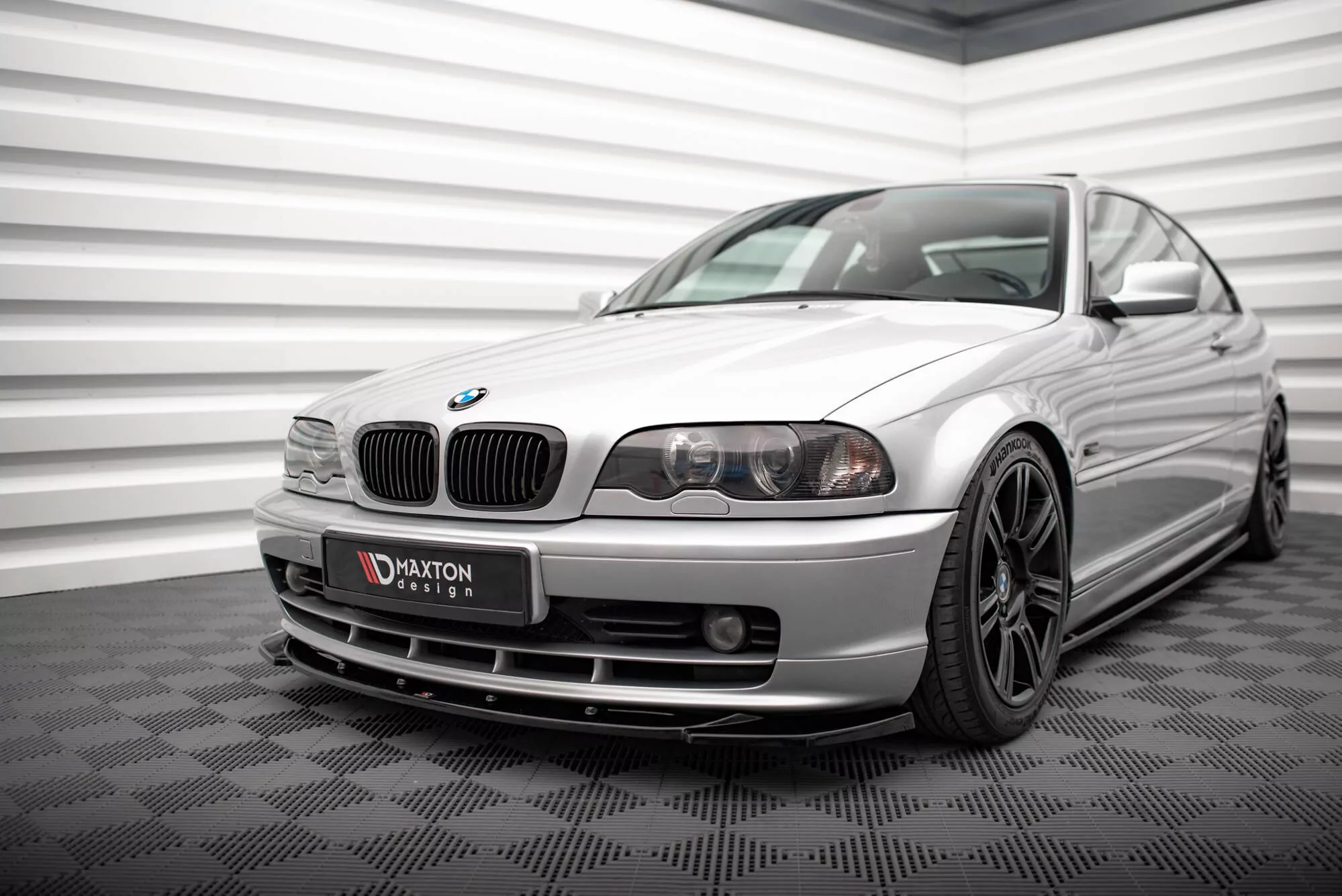 Front Ansatz V.1 Für BMW 3er Coupe E46 Schwarz Hochglanz