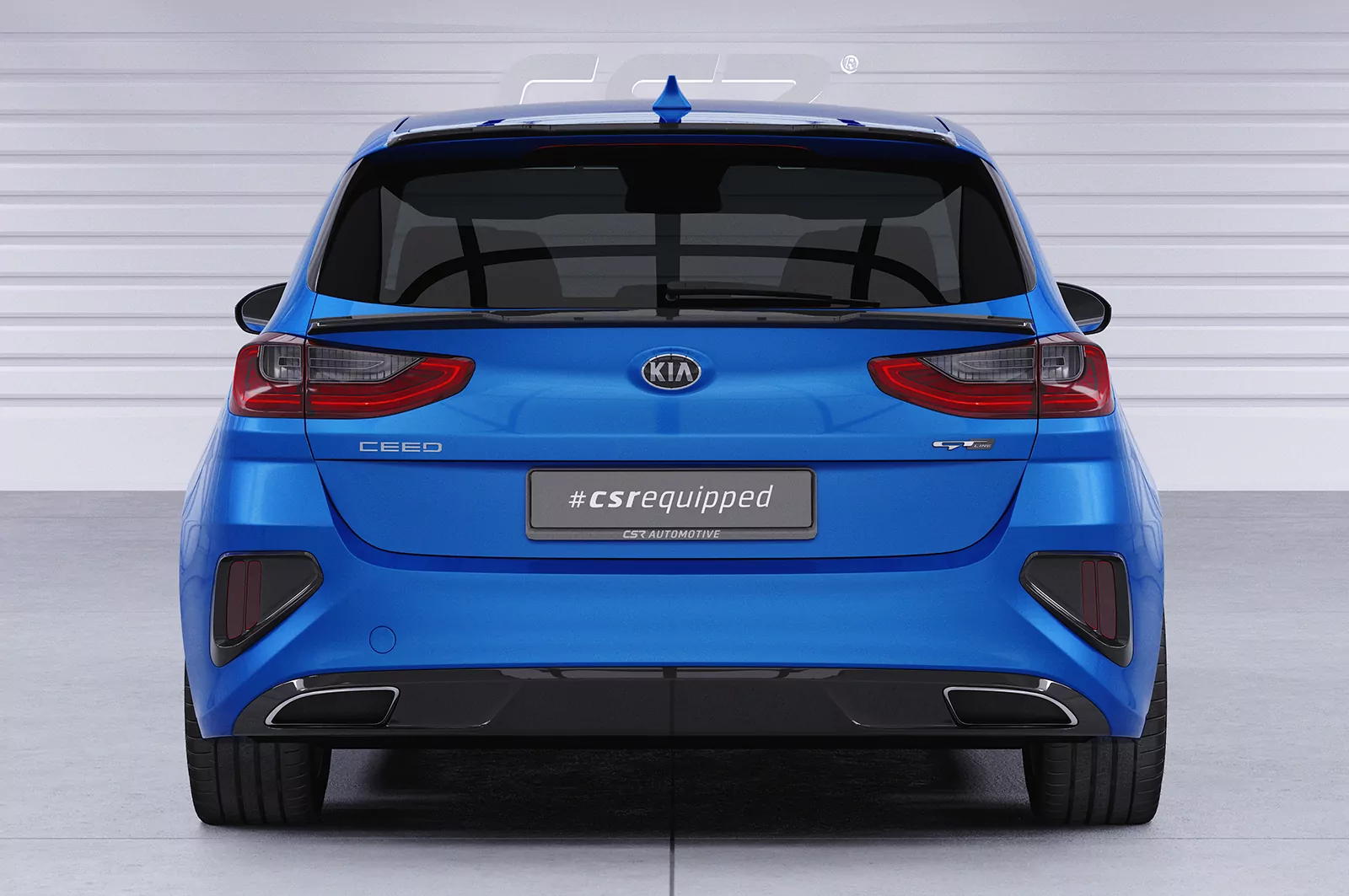 Heckflügel mit ABE für Kia Ceed (CD) HF110 Schwarz Strukturiert