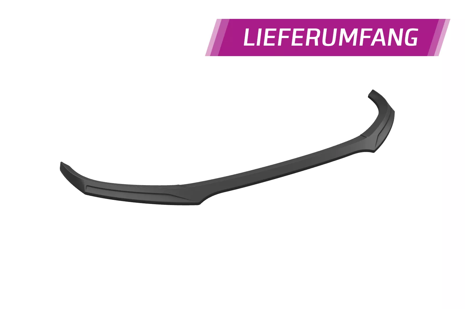 Cup-Spoilerlippe mit ABE für Cupra Formentor CSL541 Schwarz Strukturiert