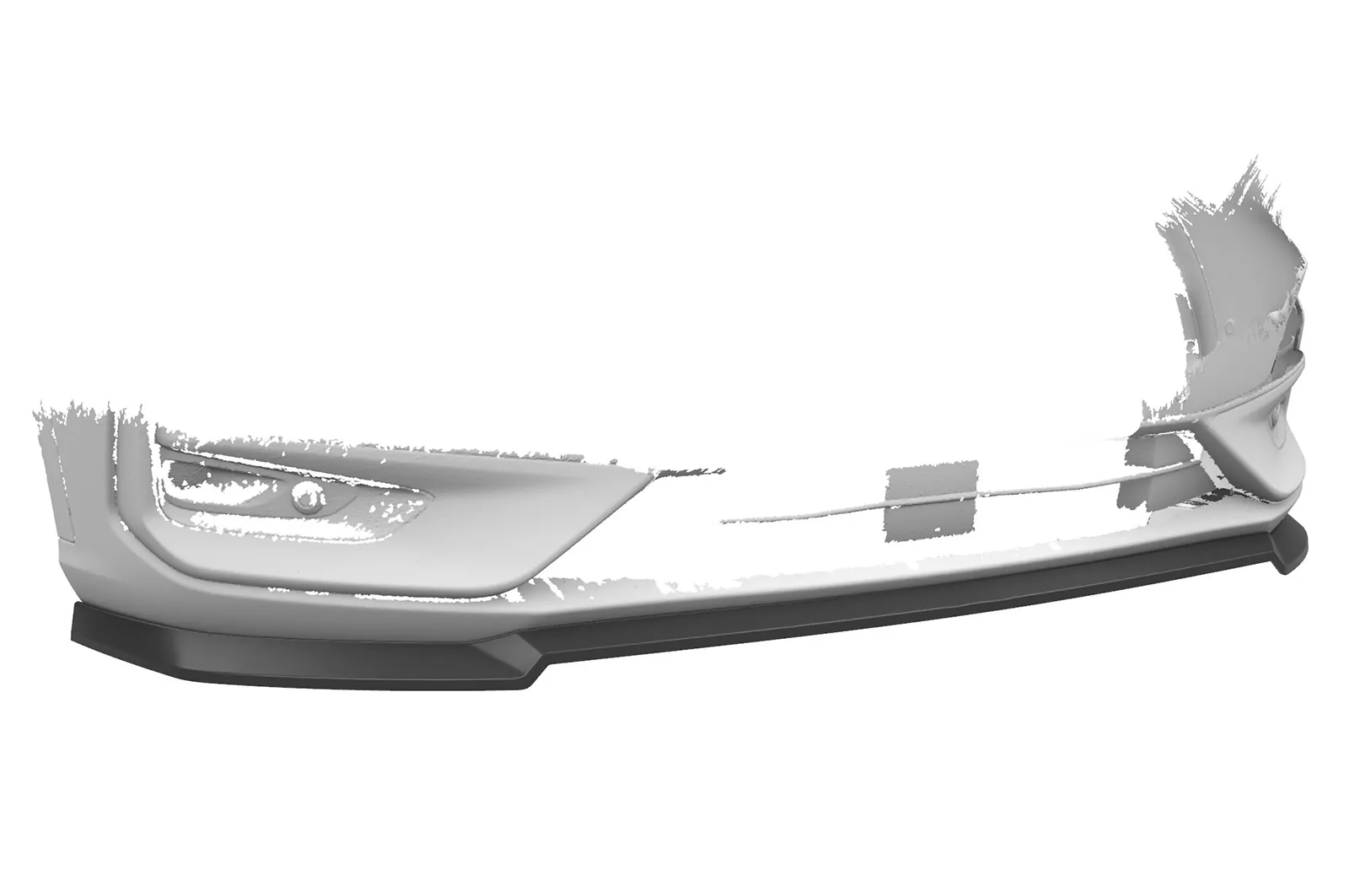 Cup-Spoilerlippe mit ABE für Ford Kuga 3 ST-Line / ST-Line X CSL596 Schwarz Strukturiert