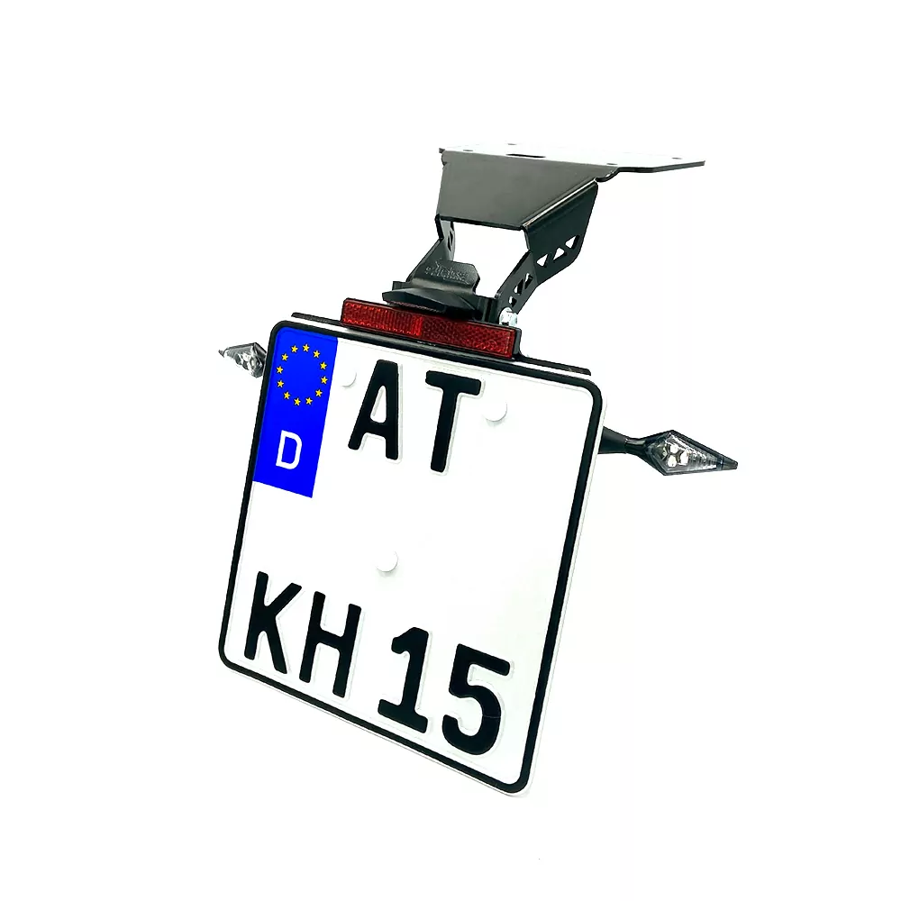 alpha Technik Kennzeichenhalter für Yamaha YZF-R3 / YZF-R3A / MT-03 / MTN320-A Modelljahr 2015-