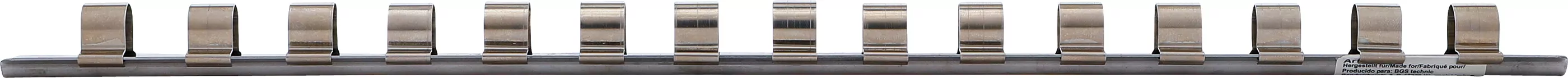 Aufsteckschiene mit 15 Clips | 12,5 mm (1/2")