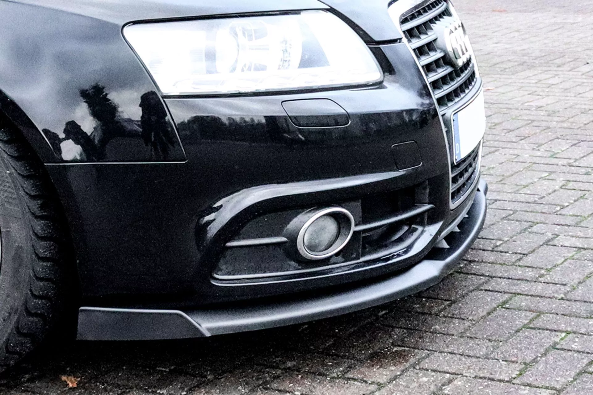 Spoilerschwert Cuplippe mit Wings aus ABS für Audi A6 4F S-Line Facelift