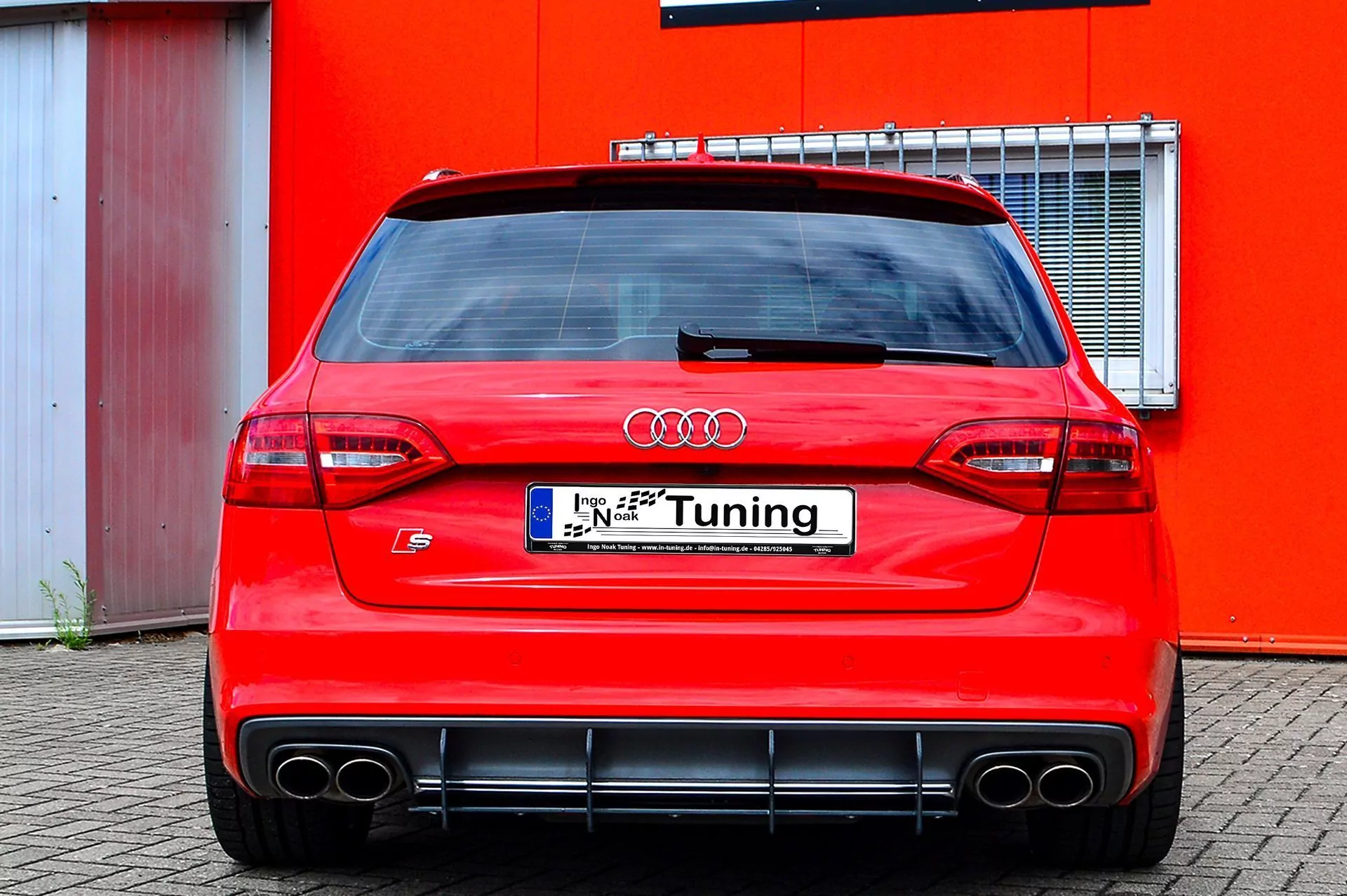 Gefräster Heckansatz aus ABS für Audi S4 B8 Facelift