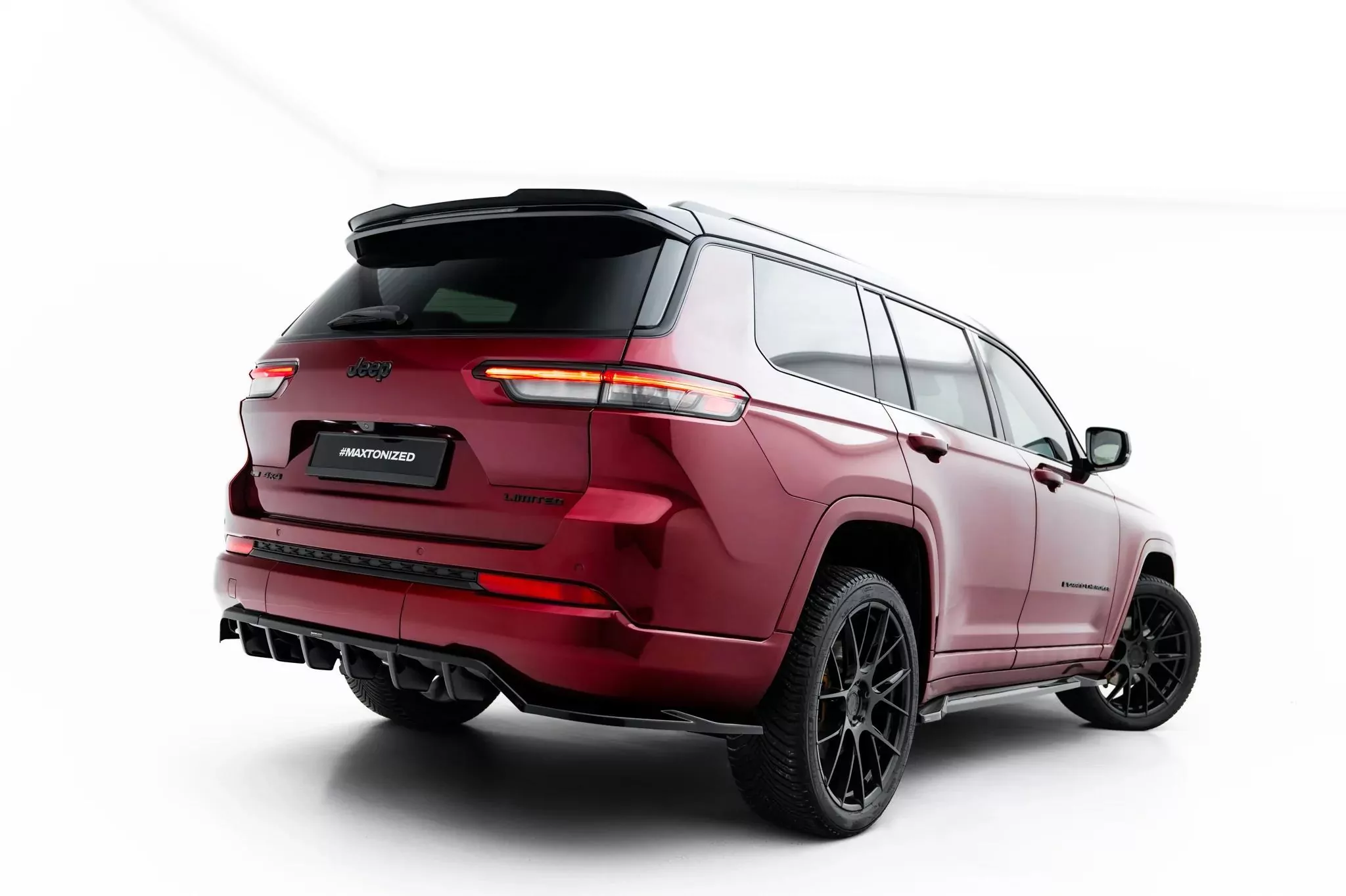 Mittlerer Cup Diffusor DTM Look Heck Ansatz Für Jeep Grand Cherokee L Mk5 