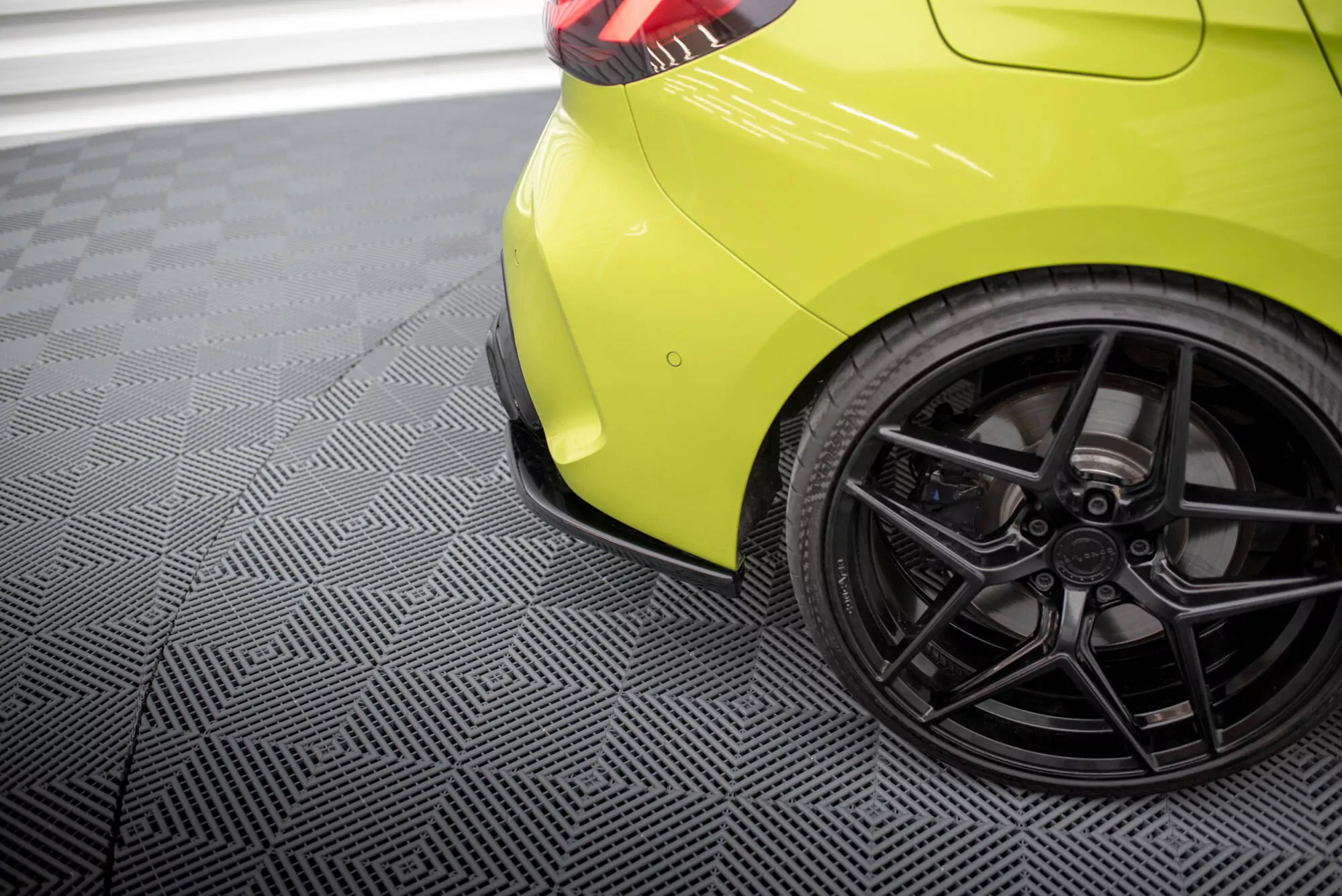 Heck Ansatz Flaps Diffusor V.1 Für0 (FĂĽr Heckansatz V.2) BMW 1er M-Paket / M135i F40 Schwarz Hochglanz