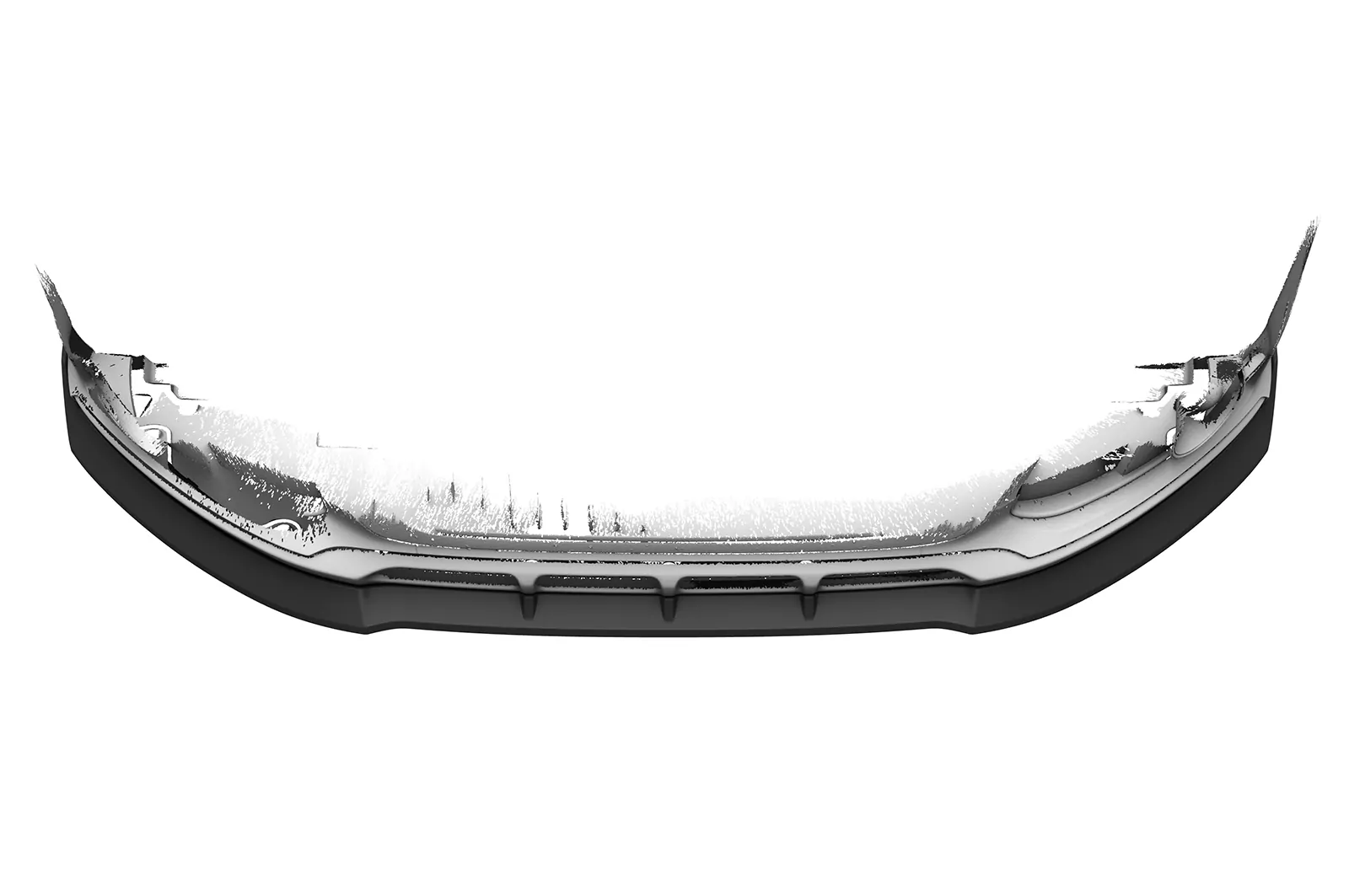 Cup-Spoilerlippe mit ABE für Audi A6 C7 (Typ 4G) Allroad CSL809 Schwarz Strukturiert