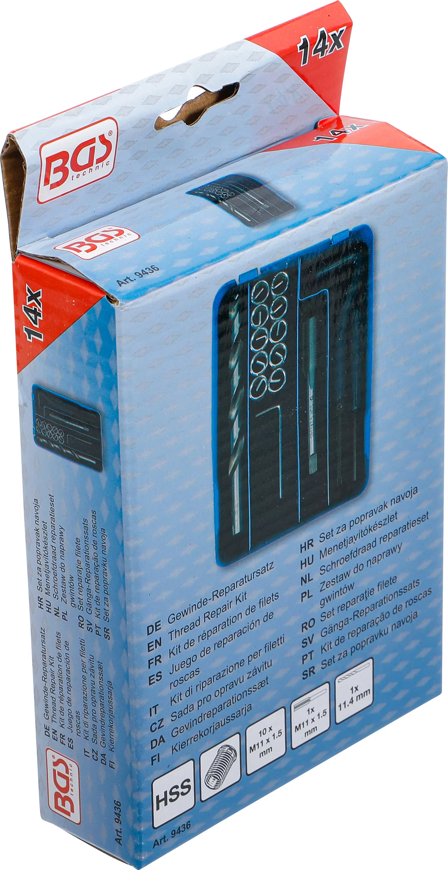 Gewinde-Reparatursatz | M11 x 1,5 mm | 14-tlg.