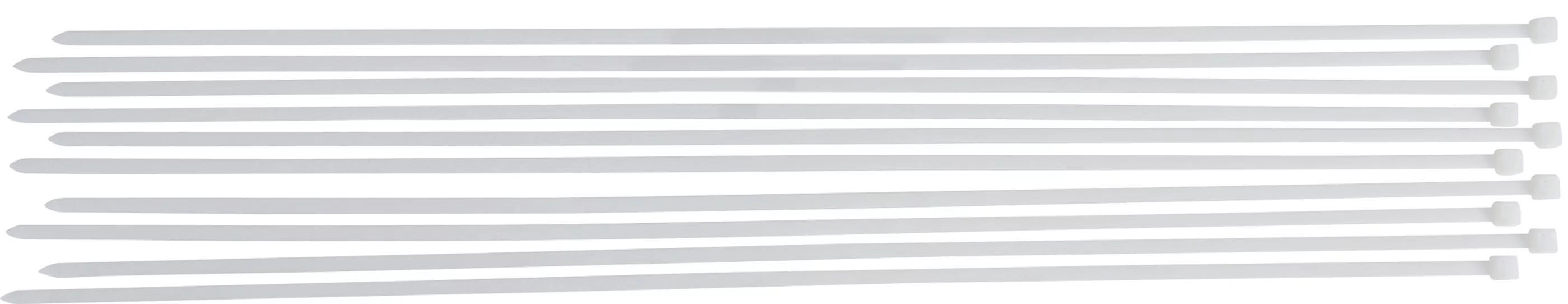 Kabelbinder-Sortiment | weiß | 8,0 x 800 mm | 10-tlg.