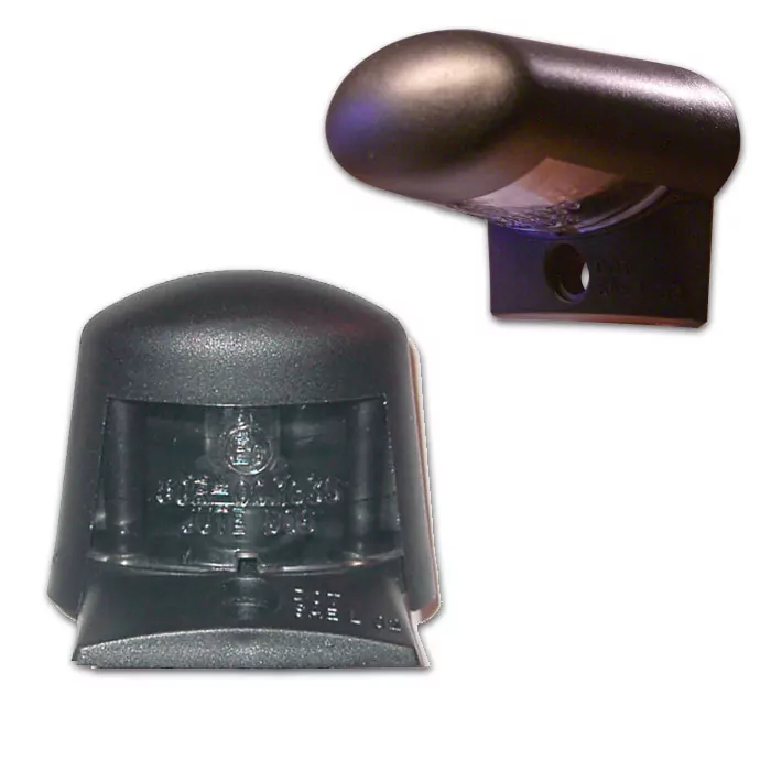 Kennzeichenbeleuchtung, Klein, Schwarz, B:5,5 Cm - T:4,5 Cm, E-geprüft