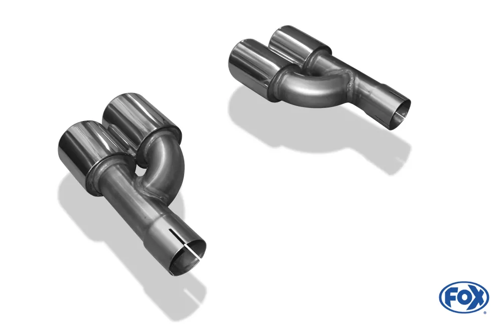 Audi A4 B7 3,0l TDI  Endrohrpaar zum Aufstecken - 2x88x74 Typ 32 rechts/links   Länge: 280mm, Anschluss 56mm innen