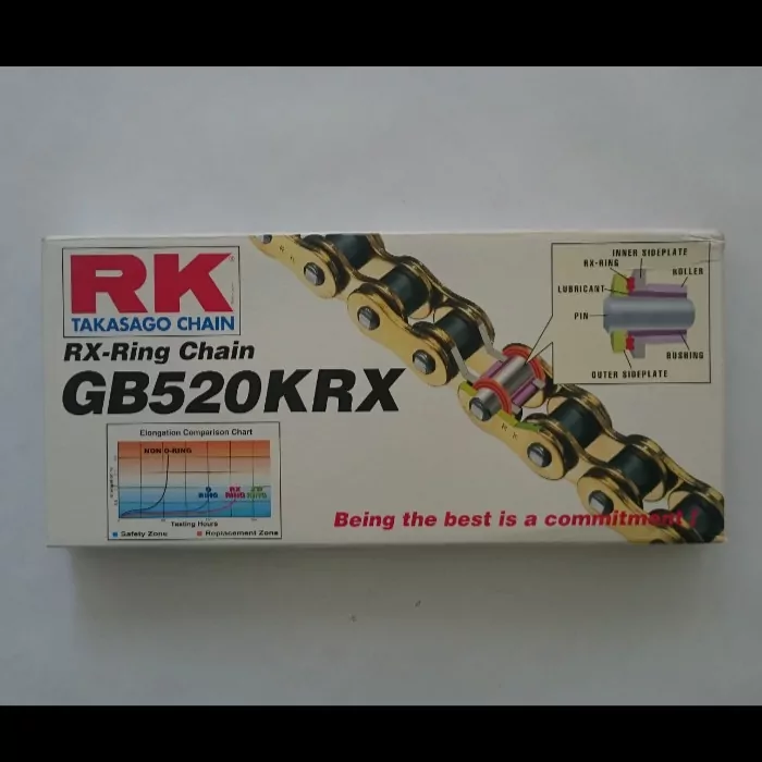 RK-Antriebskette GB520KRX/100 Glieder, offen mit Nietschloss