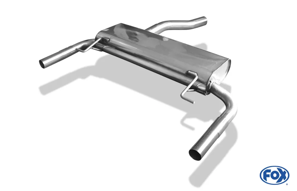 Renault Clio III B Sport Facelift  Endschalldämpfer quer Ausgang rechts/links - 1x50 Typ 10 rechts/links (es werden die originalen Endrohre verwendet)