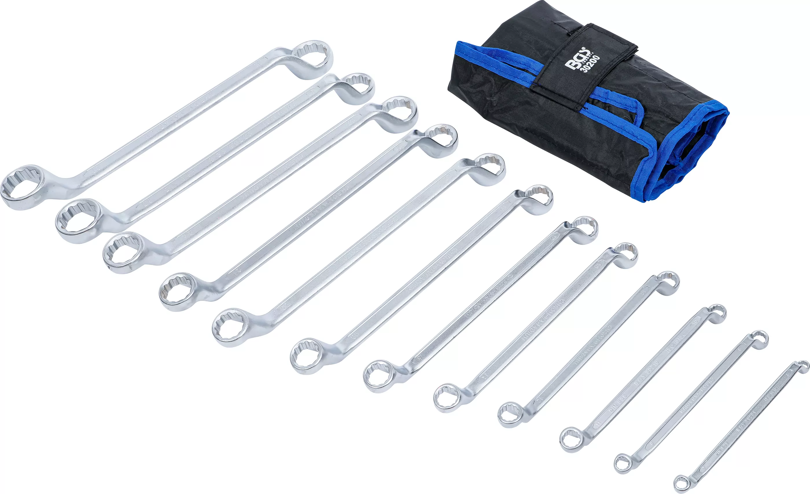 Doppel-Ringschlüssel-Satz | tief gekröpft | SW 6 - 32 mm | 12-tlg.