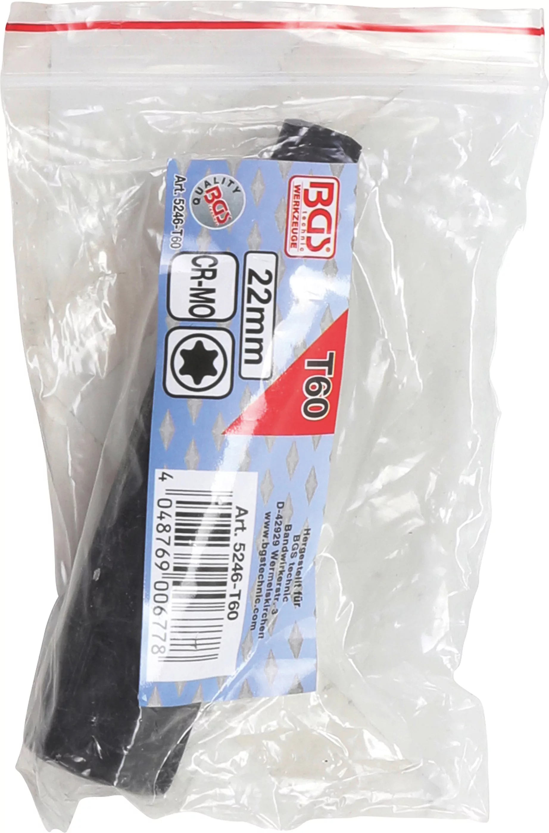 Bit | Länge 100 mm | Antrieb Außensechskant 22 mm | T-Profil (für Torx) T60