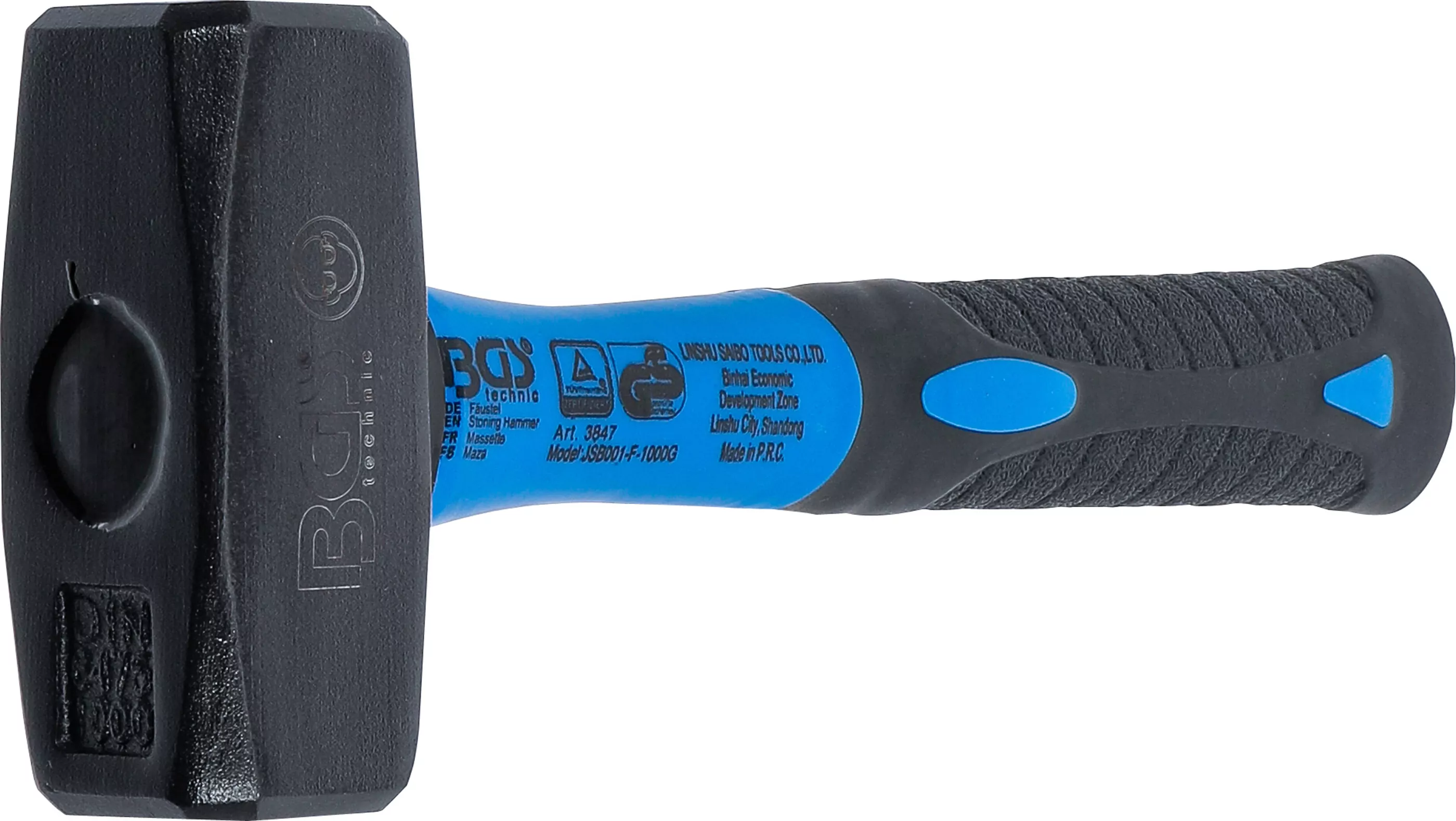 Fäustel | Fiberglasstiel | DIN 6475 | 1000 g