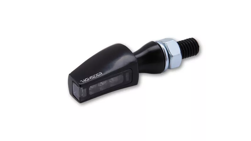 HIGHSIDER pro Flight LED Blinker Schwarz/Getönt E-Geprüft (Paar)