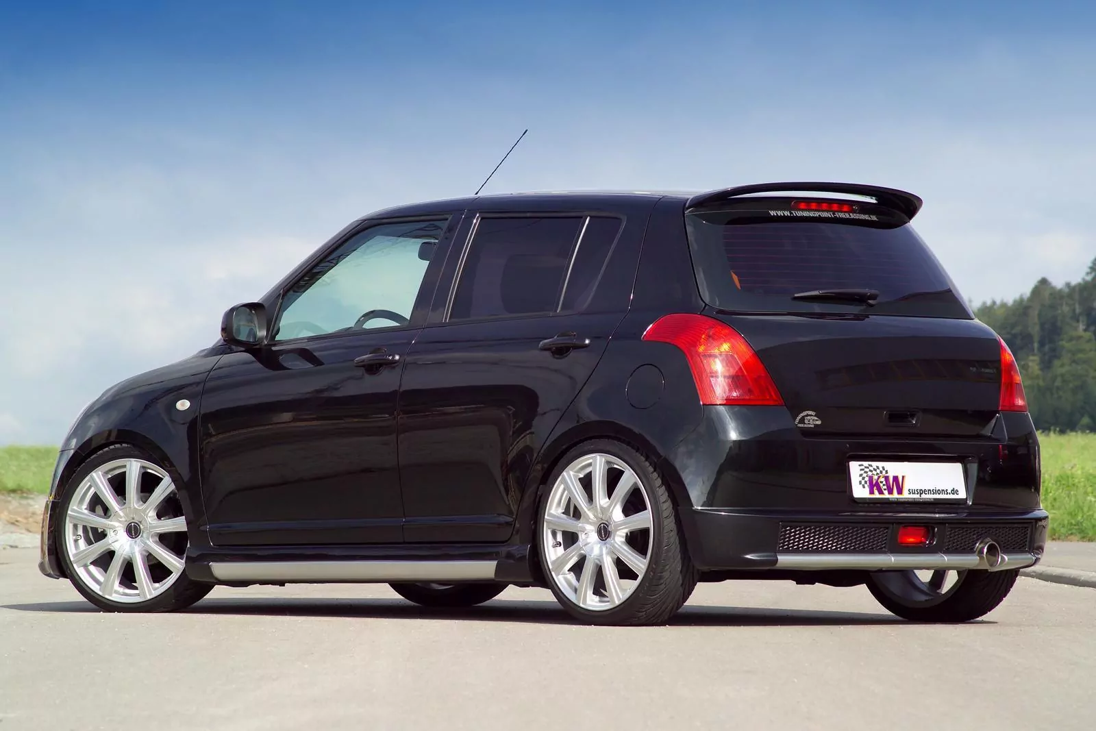 KW Gewindefahrwerk V1 inox SUZUKI SWIFT III (MZ, EZ) 02/2005-